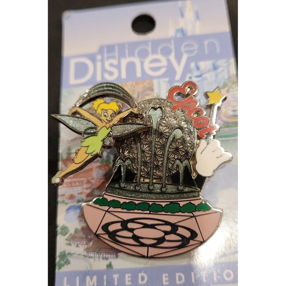 Disney‎ Trading Pin Tinker Bell Epcot Center Hidden LE 2500 Original Card 00001